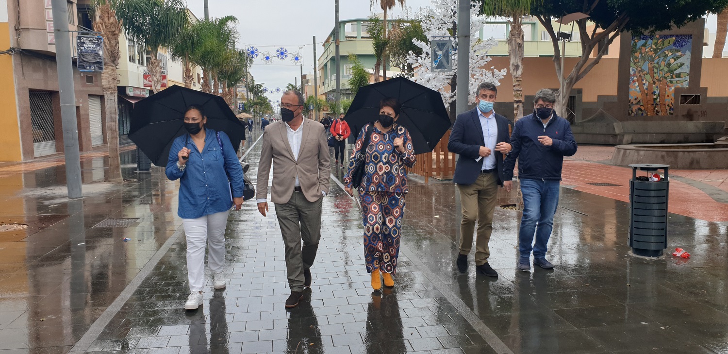 El Cabildo invertirá 500.000 euros para iluminar la Zona Comercial Abierta de Vecindario