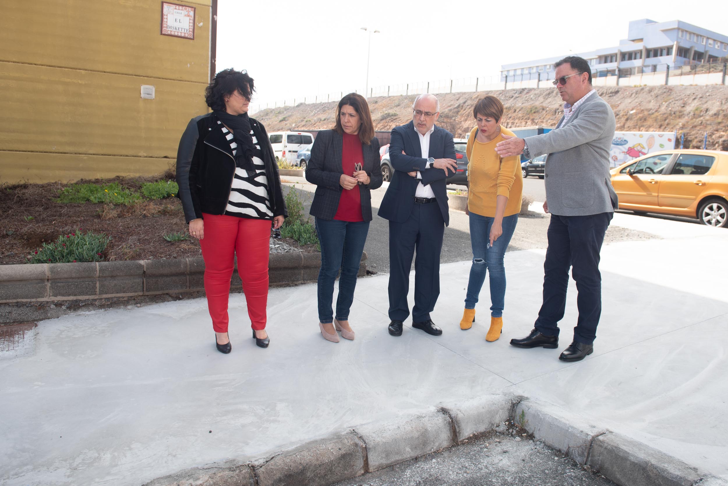El Polígono Industrial Ajimar ya ha repuesto 9.000 metros cuadrados de aceras en el marco del I Plan de Áreas Industriales de Gran Canaria